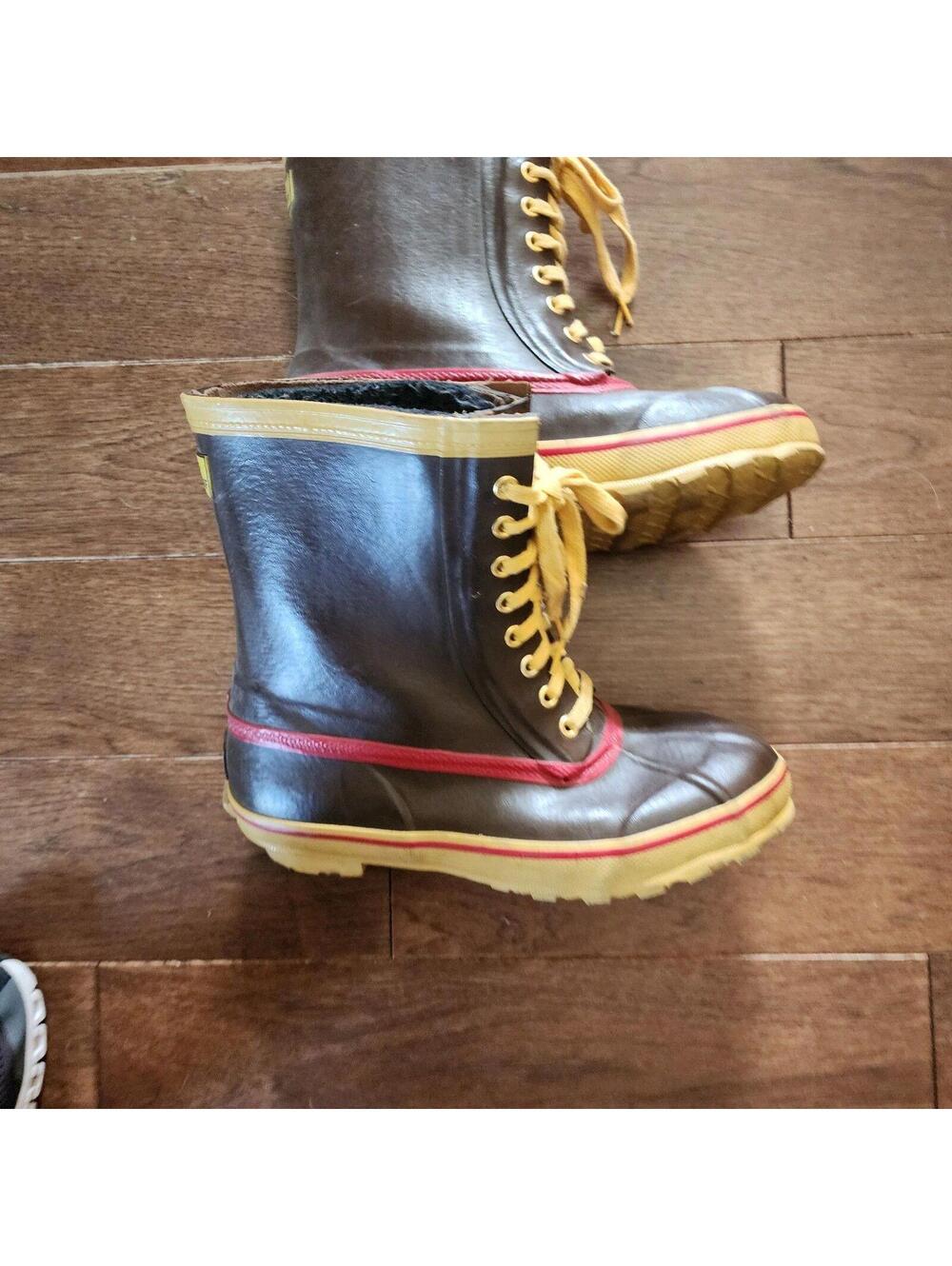 Vintage Rod & Gun Steel Shank Pac Boots Men's Size 9 Duck Snow Boots USA